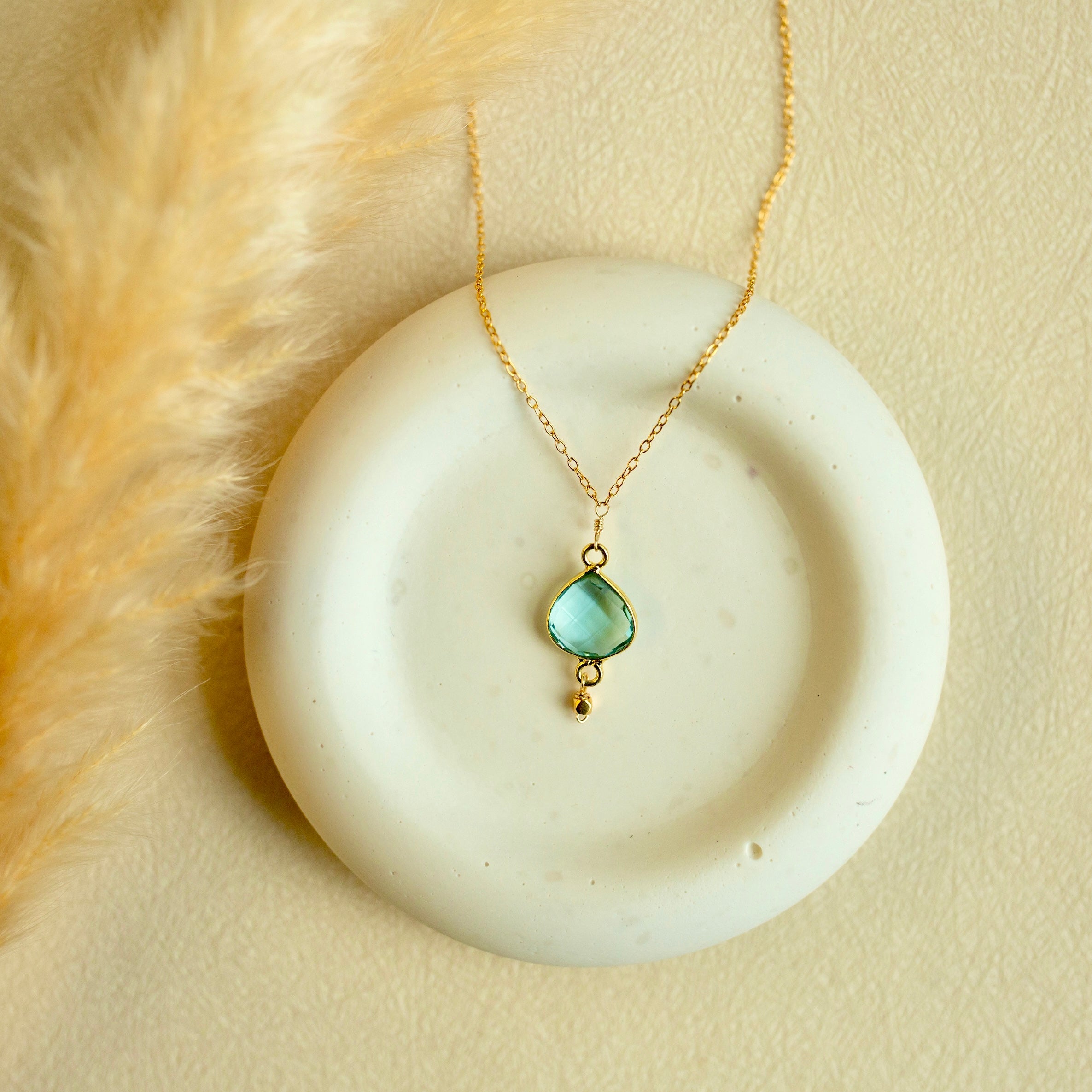 Peridot Ballet Pendant – Gold Vermeil Pendant | Handmade Jewelry USA Necklace