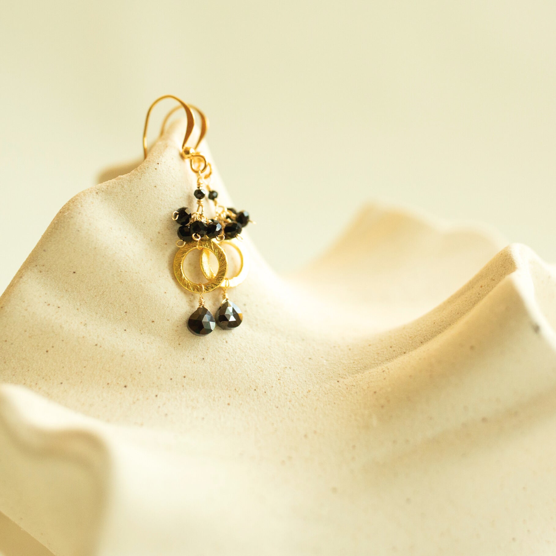 Amethyst Earrings – Handmade Gold Vermeil Dangle With Natural Gemstones