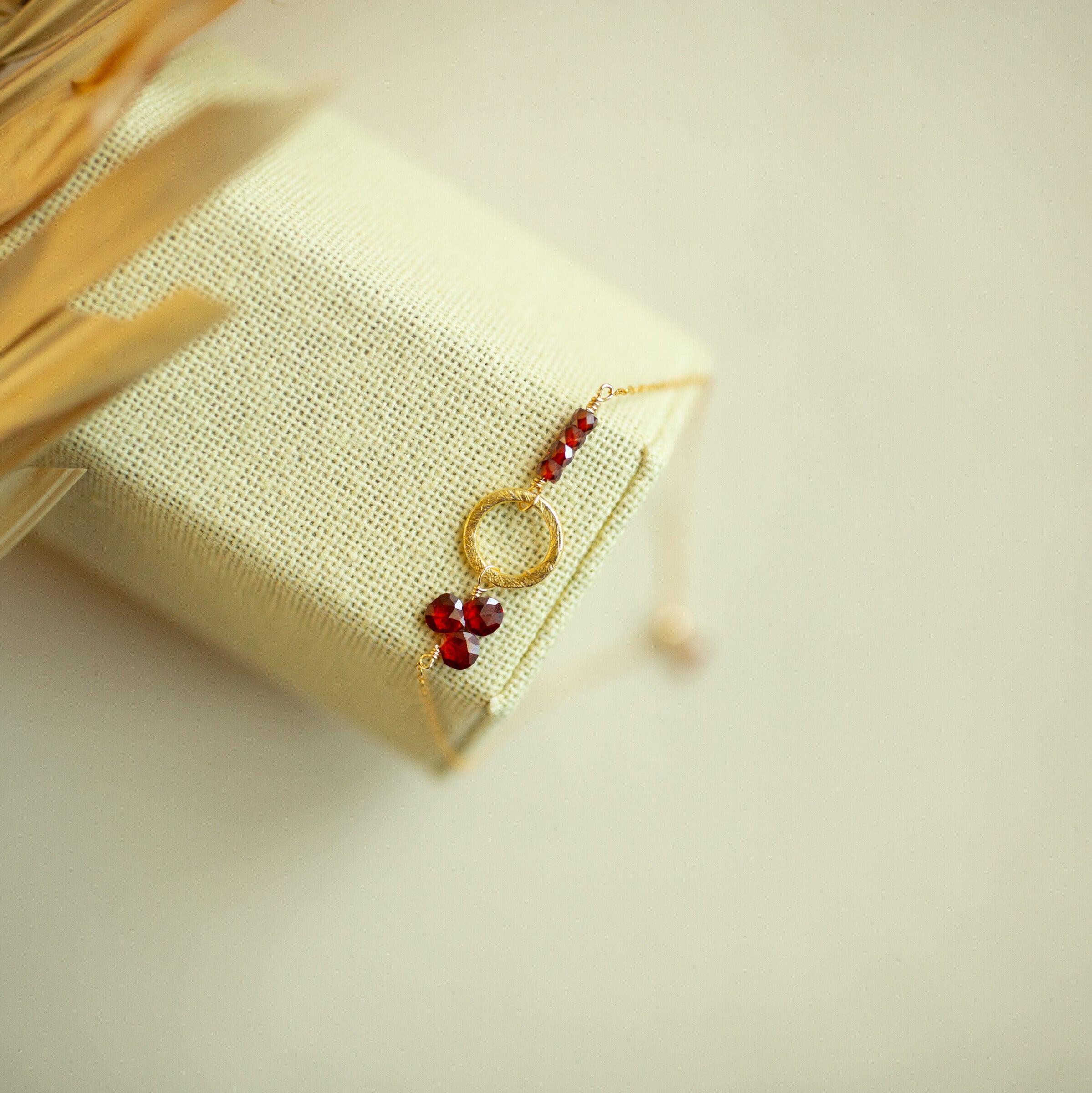 Champagne Quartz Bracelet – Handmade Gemstone Adjustable Slider | 14k Gold Vermeil Jewelry