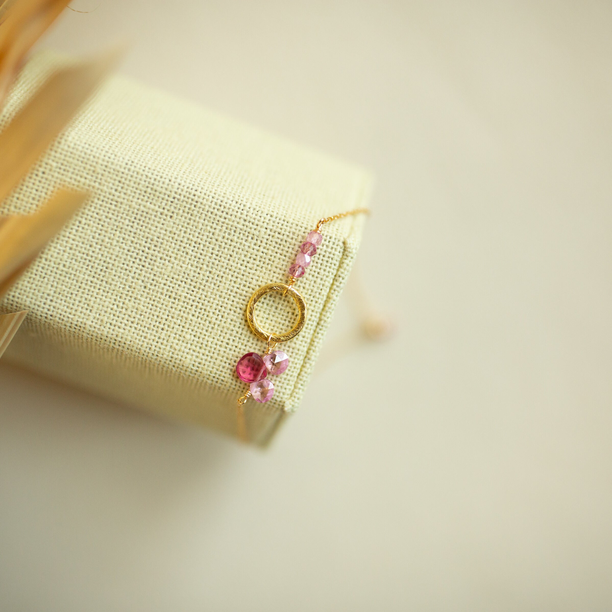 Rainbow Solara Bracelet – Handmade Adjustable Multi Gemstone Gold Vermeil Jewelry