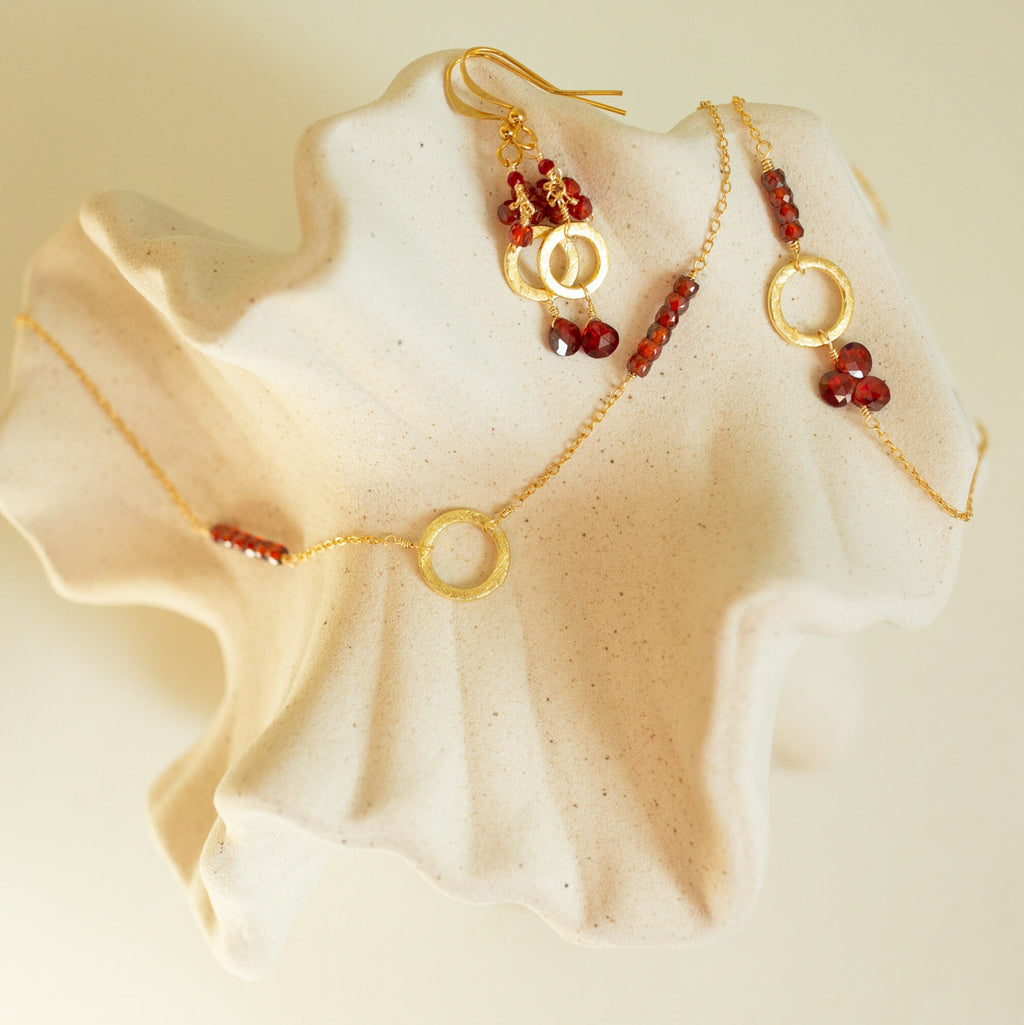 Garnet Solara Bracelet