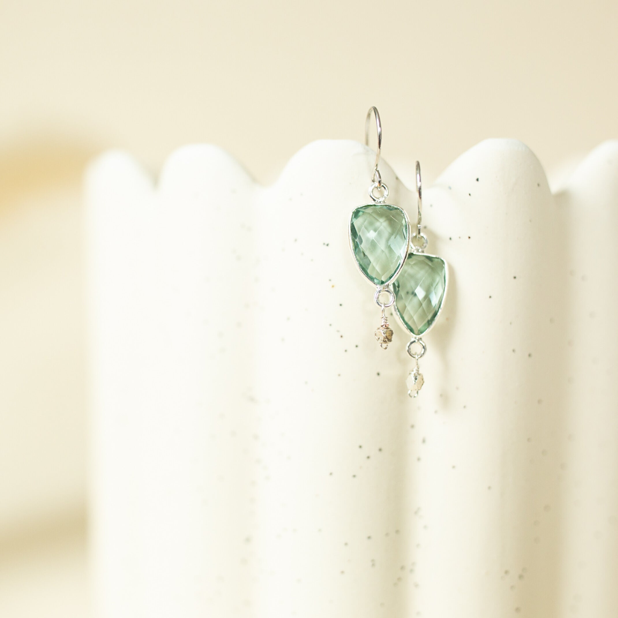 Silver Isla Earrings – Handmade Sterling Silver Jewelry | Lightweight Pearl Dangle