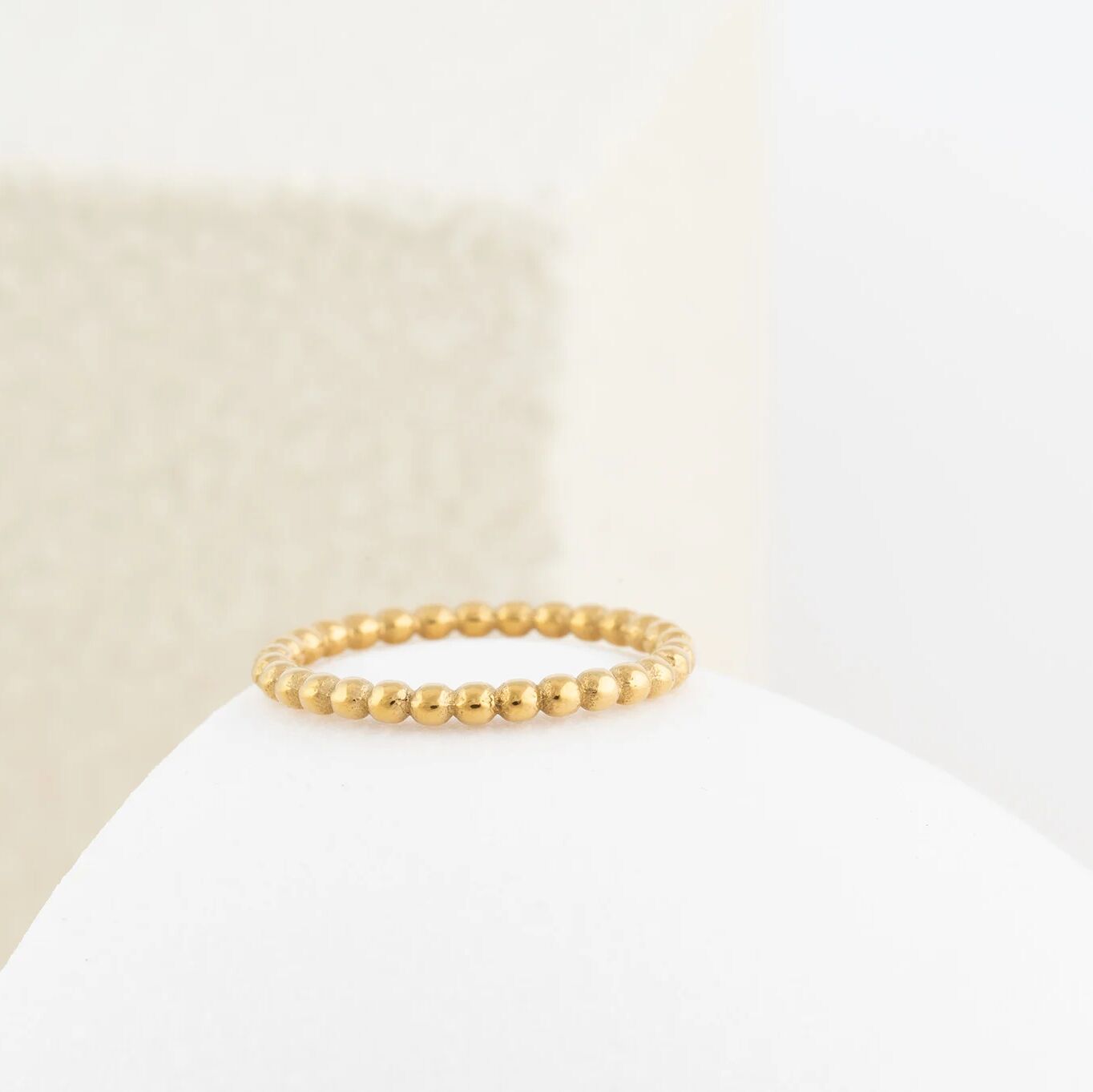 Wholesale Jewelry 14K Gold Filled Plus™ Beaded Spacer Ring - Studio 