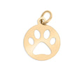 Gold Paw Print Charm – 18K PVD Gold Plated Stainless Steel Pet Jewelry