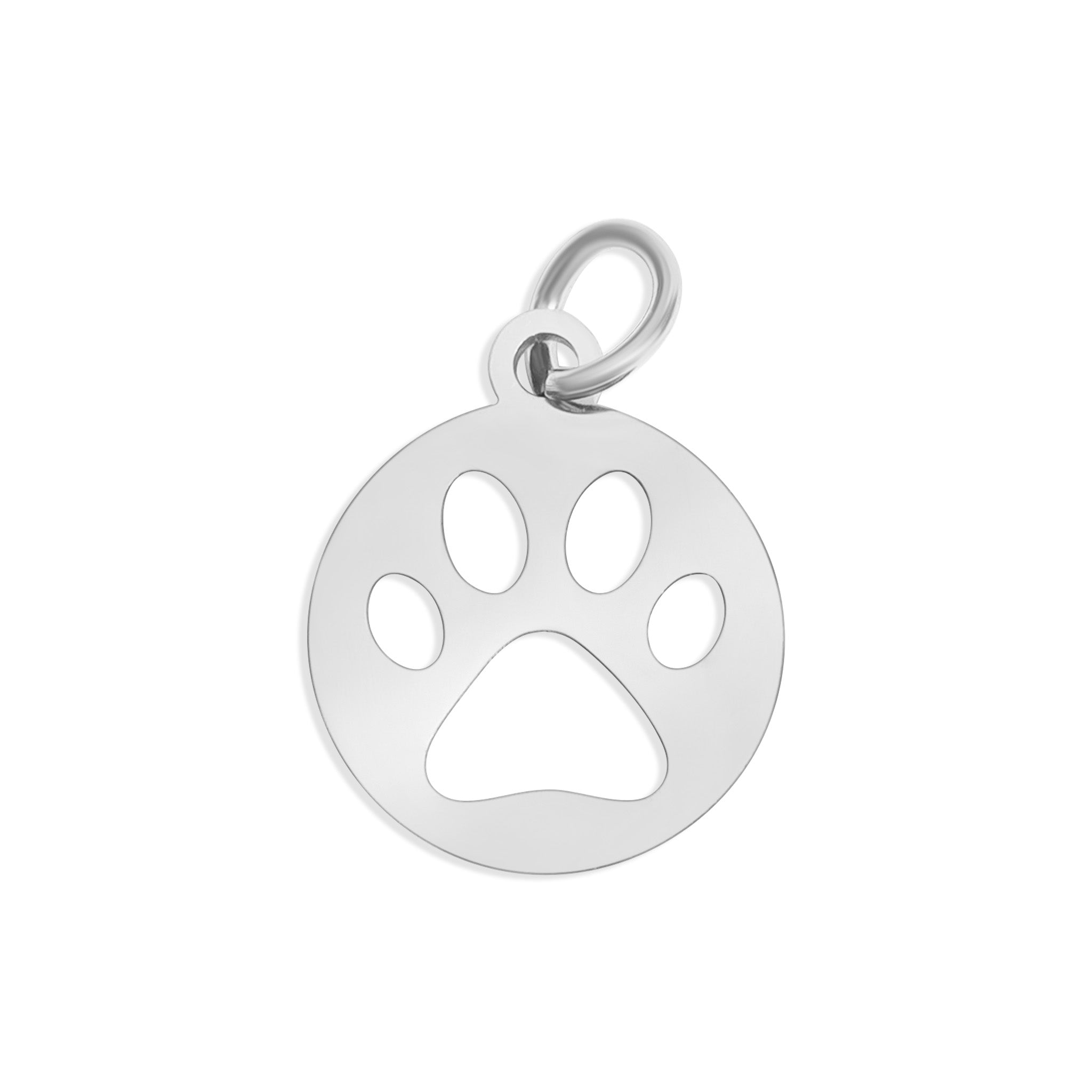 Gold Paw Print Charm – 18K PVD Gold Plated Stainless Steel Pet Jewelry