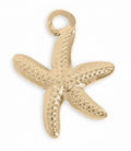 Gold Starfish Charm – Durable Stainless Steel 18K Gold Pendant | Nautical Jewelry
