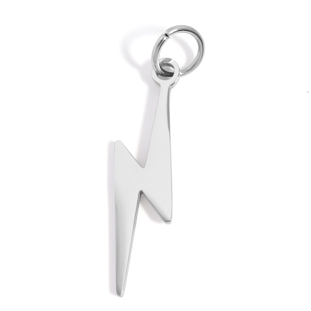 Gold Lightning Bolt Charm – 18K Gold Charm Pendant | Non Tarnish Stainless Steel