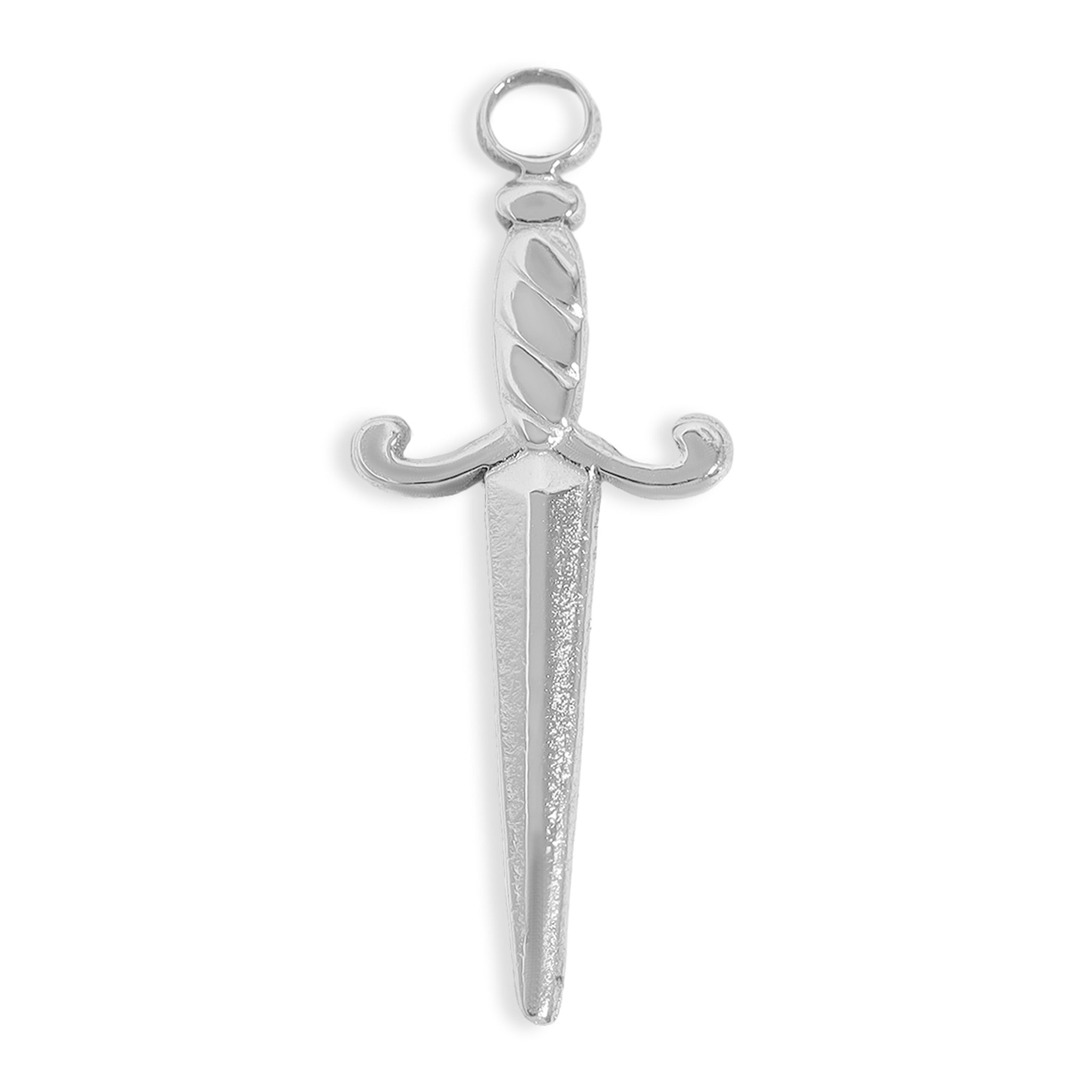 18K Gold Dagger Charm – PVD Coated Stainless Steel Pendant | Waterproof Jewelry