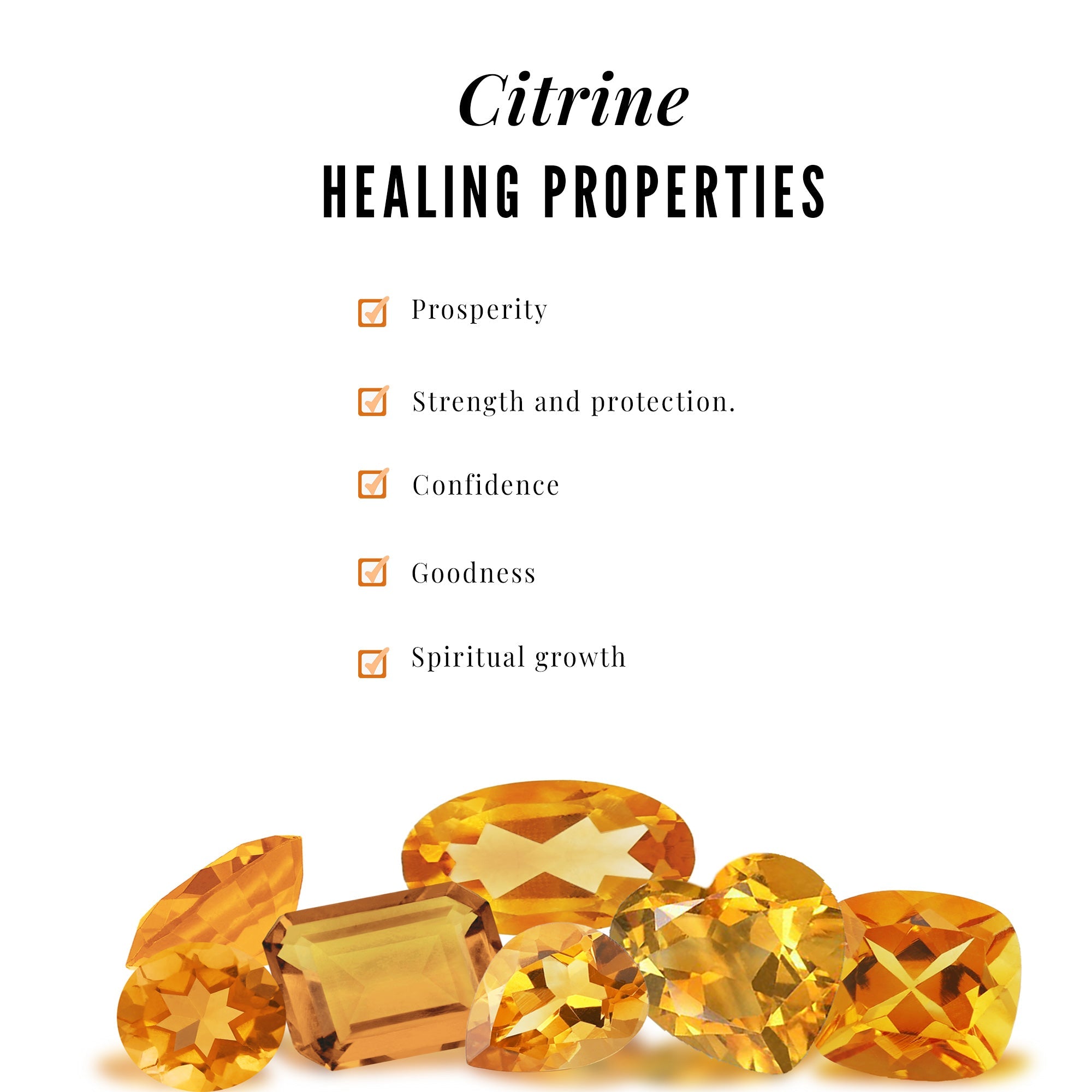 Citrine Stud Earrings – 7mm Round Cut Yellow Gemstone Studs with Screw Back Closure