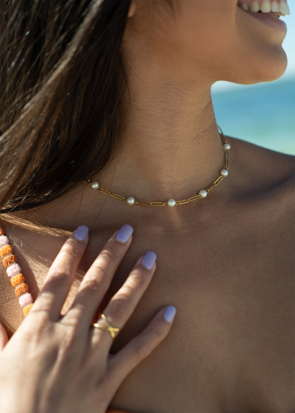 18K Gold Geometric Ring – Modern Criss-Cross Stainless Steel Statement Jewelry