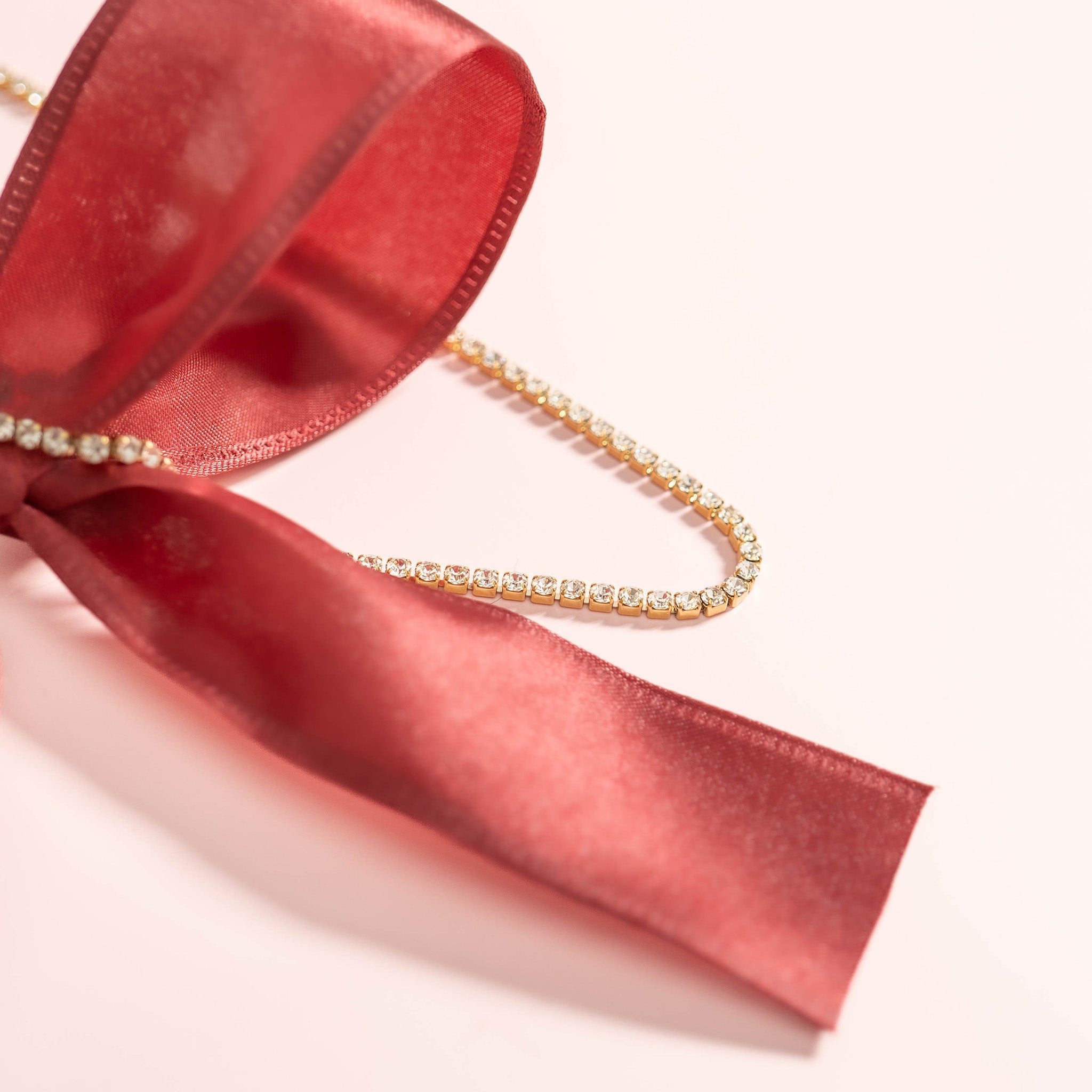 CZ Tennis Chain Necklace – 18K Gold PVD Waterproof Stainless Steel Jewelry