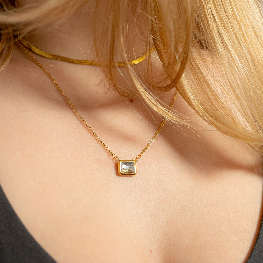 Birthstone Emerald Charm Connector 