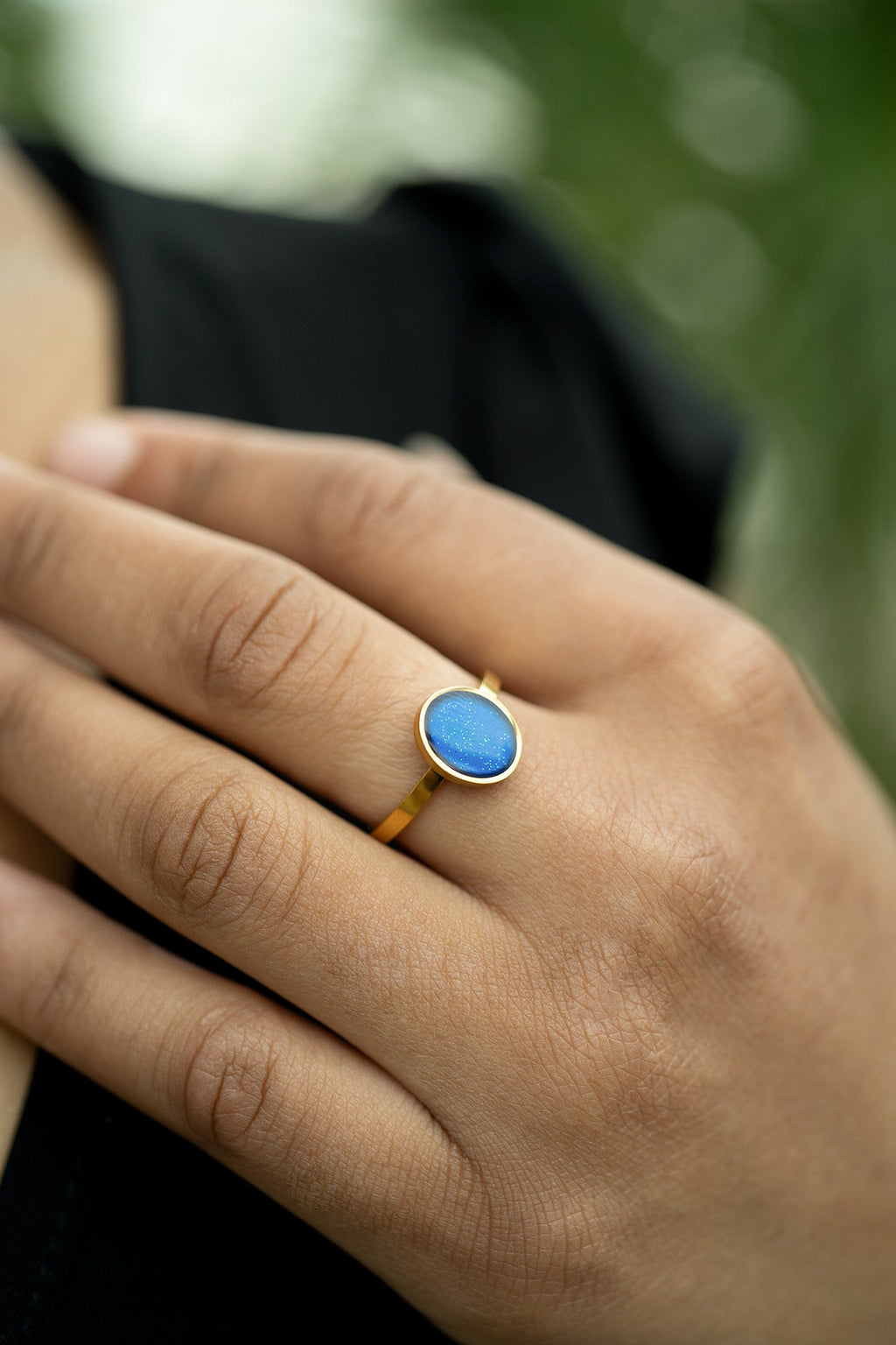 Stainless Steel Mood Ring – 316L Surgical Steel Color Changing Jewelry