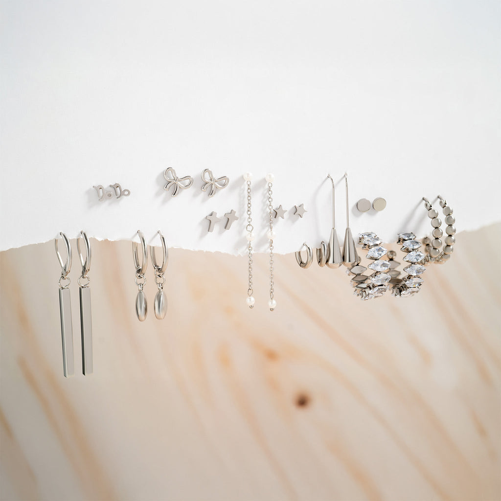 Gold Cross Earrings – 18K Gold Studs | Hypoallergenic Stainless Steel Jewelry