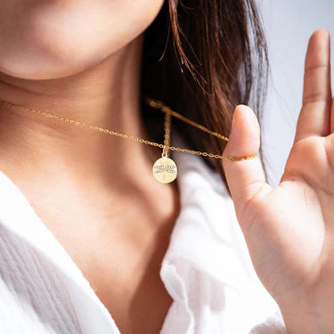 18K Gold PVD Stainless Steel Stone Dragonfly Pendant Necklace