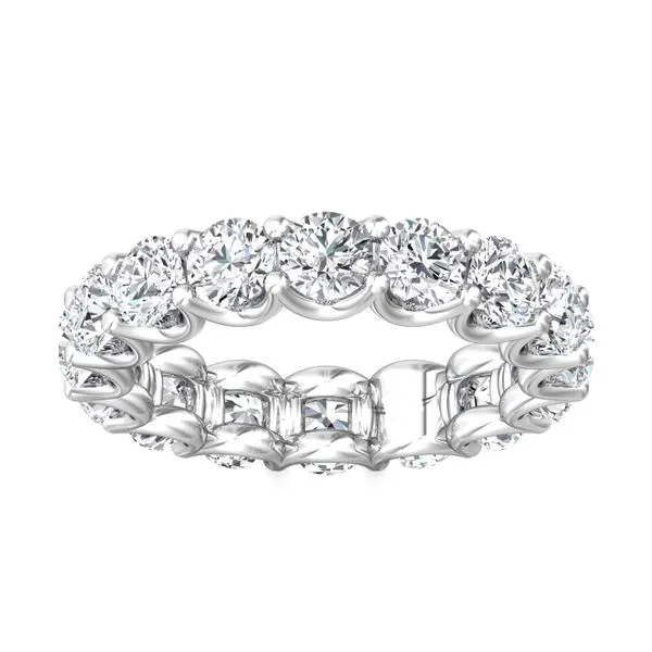 Lab Grown Diamond Ring – 4 Carat Eternity Band With AGI Certified Diamonds