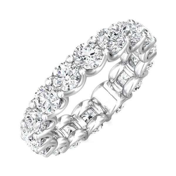 Lab Grown Diamond Ring – 4 Carat Eternity Band With AGI Certified Diamonds