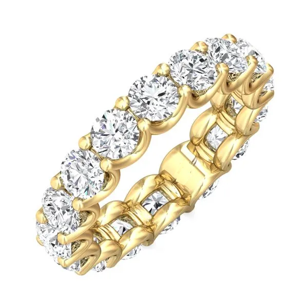 Lab Grown Diamond Ring – 4 Carat Eternity Band With AGI Certified Diamonds