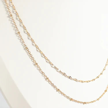 18K Gold PVD Stainless Steel Singapore Chain Necklace