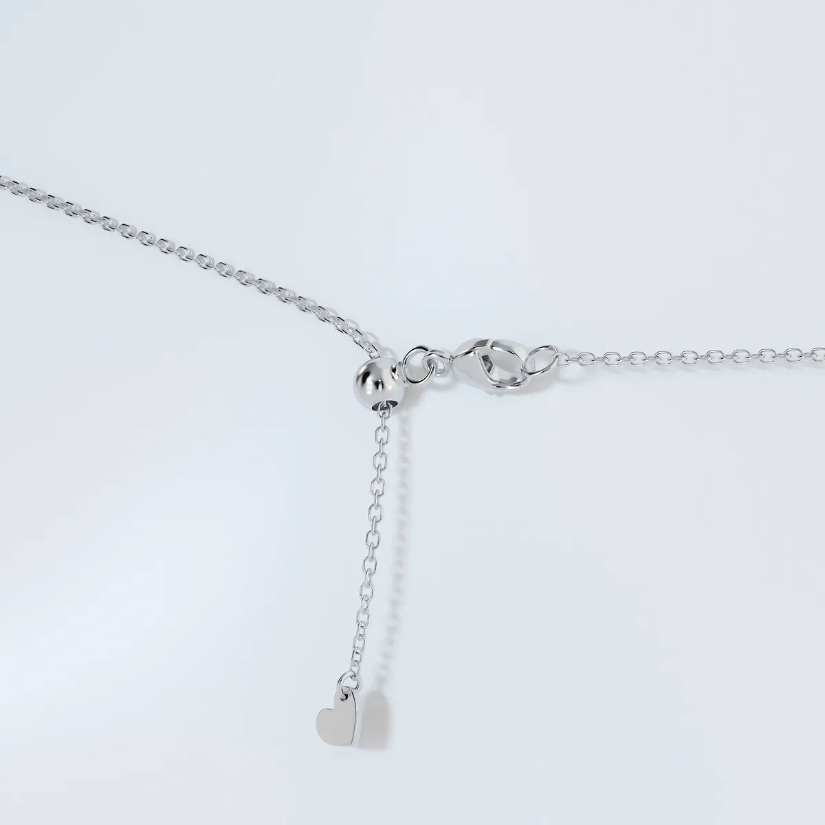 Lab Grown Diamond Necklace – 3 Carat Floating Heart Pendant in 14K Gold