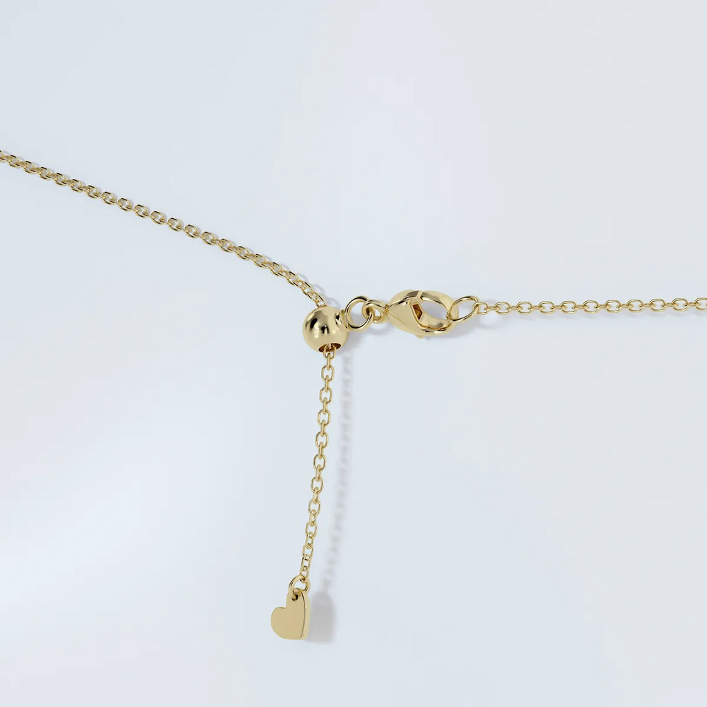 Lab Grown Diamond Pendant – 2 Carat Floating Solitaire Pendant in 14K Gold