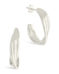 Sterling Silver Monique Twisted Stud Earrings
