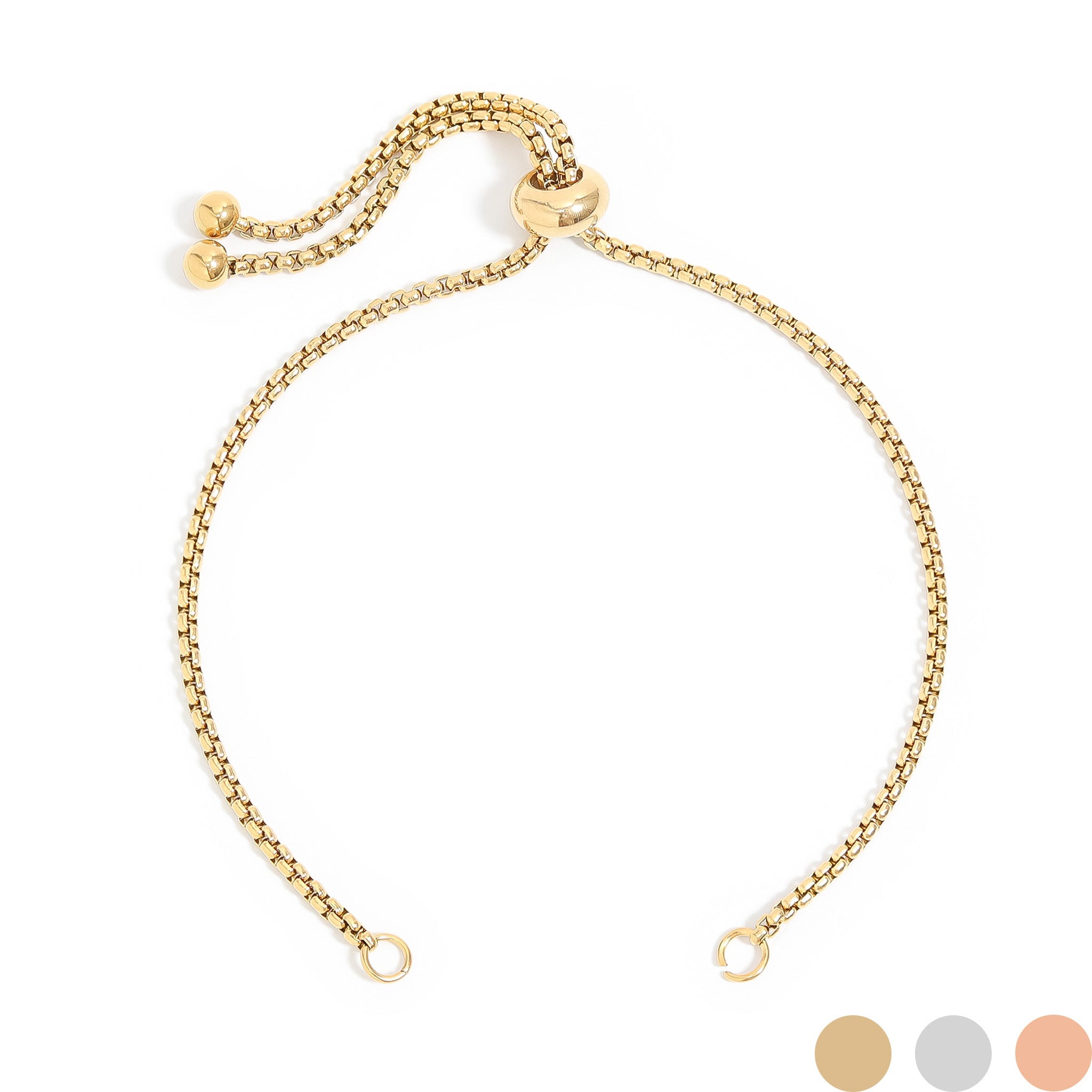 Adjustable Bolo Bracelet – Gold Chain 18K | Stainless Steel Waterproof Jewelry