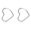 Heart Huggie Earrings – 18K Gold Plated Lightweight Stainless Steel Hoops