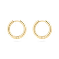 14K Gold Filled PLUS Circle Huggie Hoop Earrings