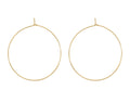 Gold Hoop Earrings – Lightweight 18K Gold Wire Hoops | Hypoallergenic Stainless Steel