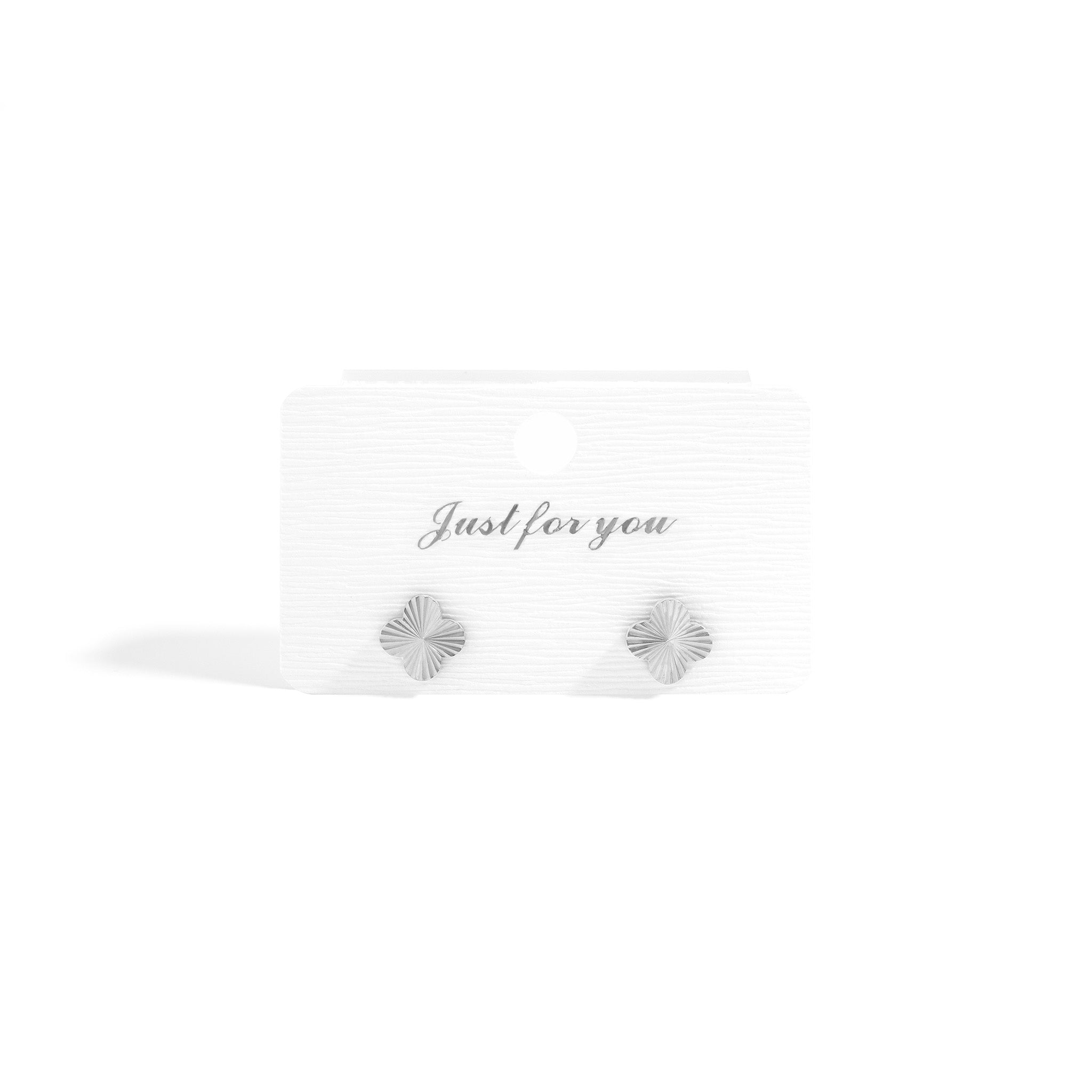 Clover Stud Earrings – 18K Gold PVD Coated Hypoallergenic Stainless Steel Jewelry