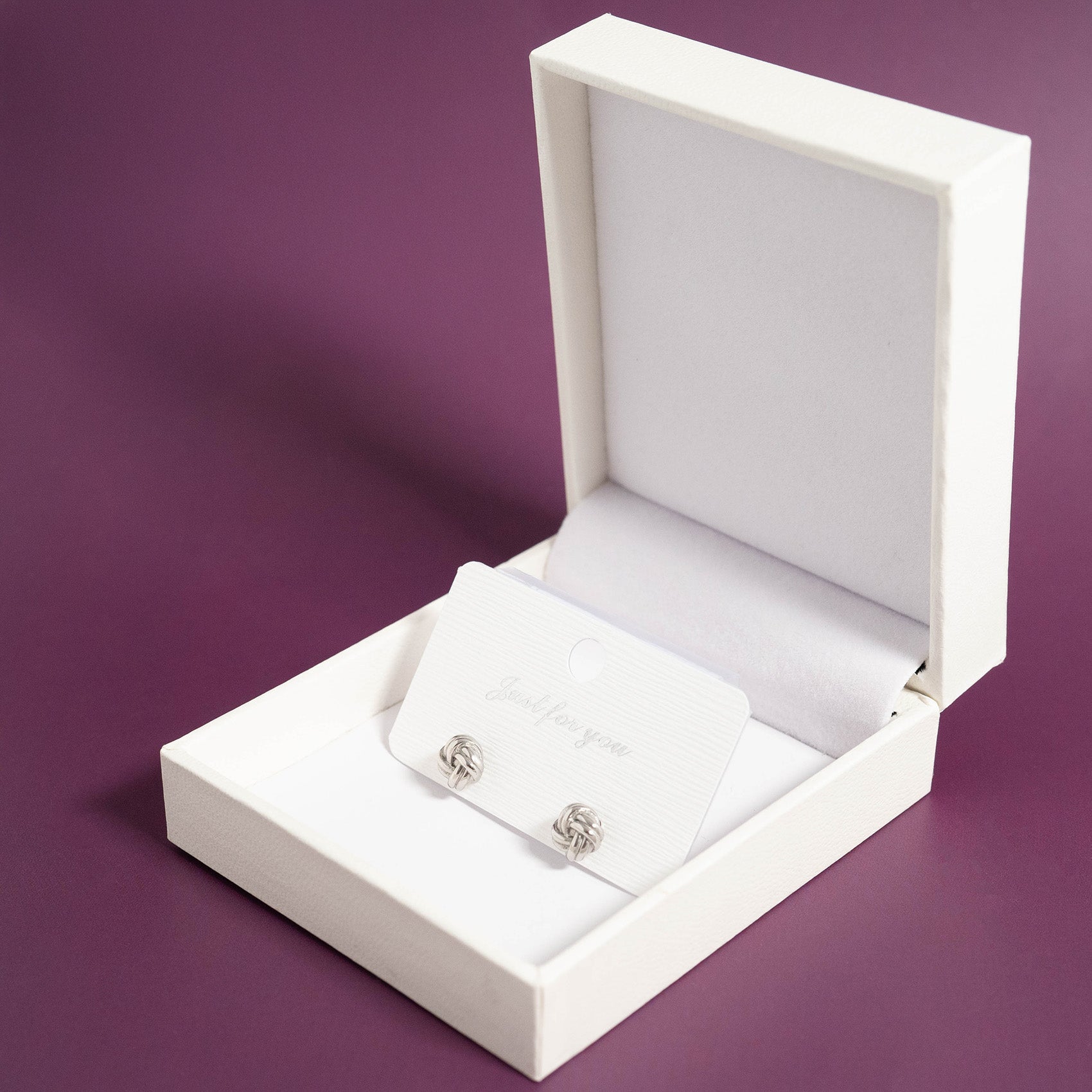 Gold Knot Earrings – 18K Gold PVD Coated Stainless Steel Studs, Hypoallergenic Jewelry