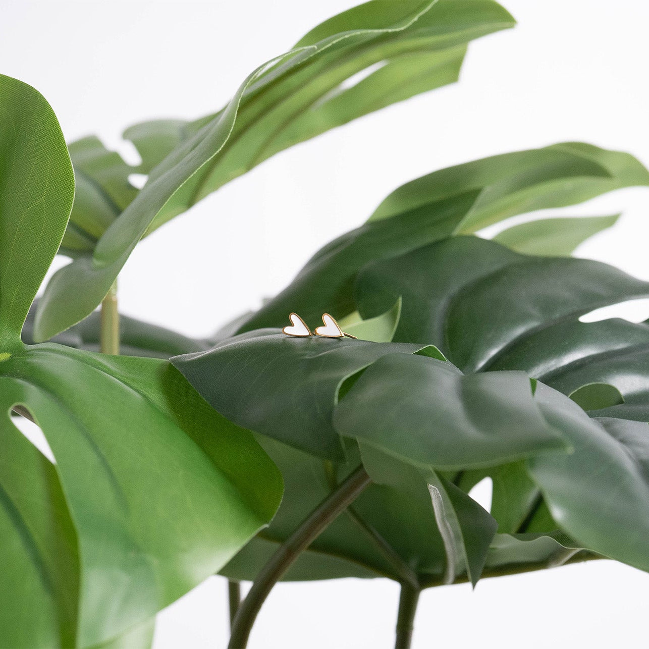 Gold Heart Stud Earrings – 18K PVD Coated Stainless Steel Hypoallergenic Jewelry