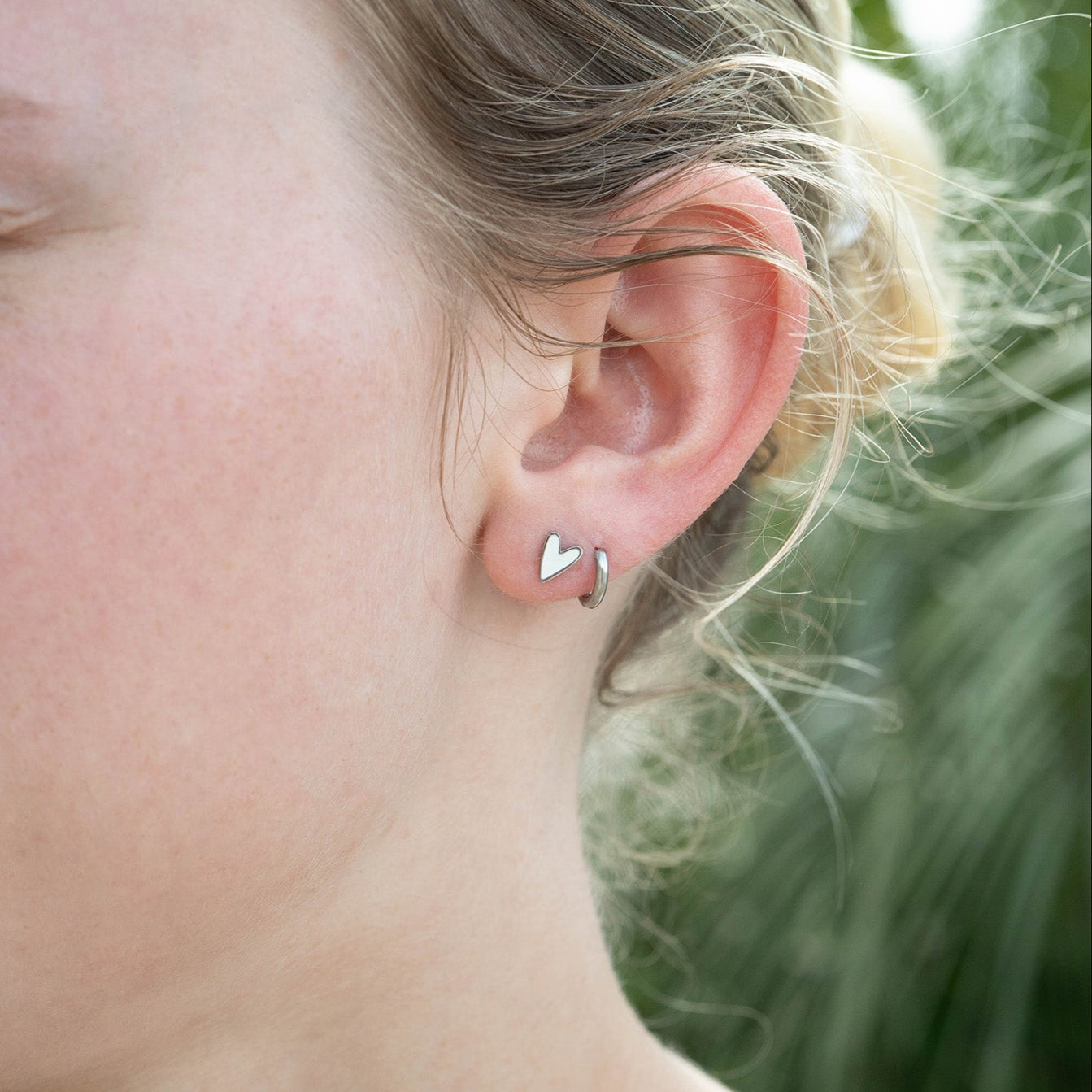 Gold Heart Stud Earrings – 18K PVD Coated Stainless Steel Hypoallergenic Jewelry