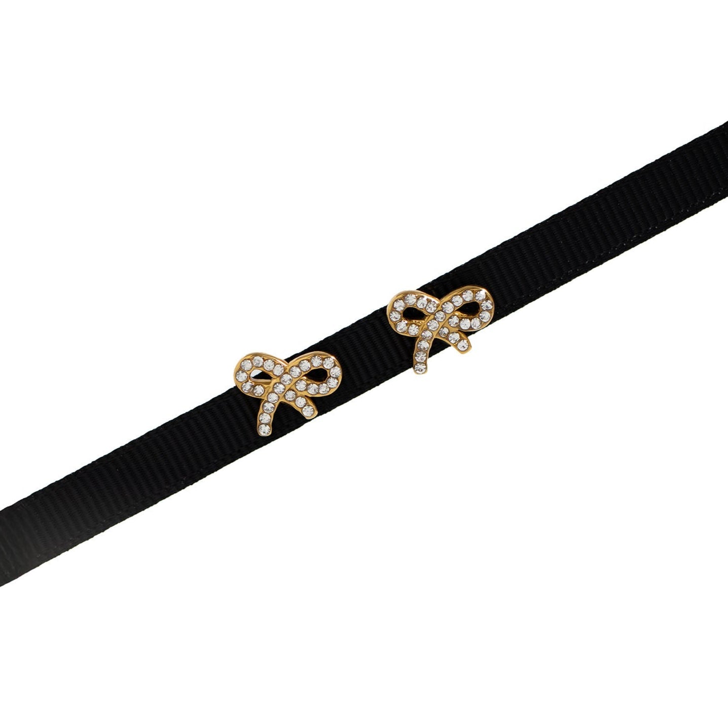 18K Gold Bow Earrings – Lightweight Hypoallergenic Stainless Steel Studs