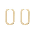 14K Gold Filled PLUS Oval Huggie Earrings