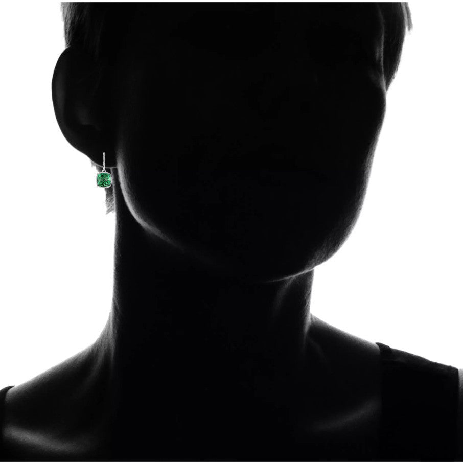 Emerald Drop Earrings – Cushion Cut Emeralds 4.50CTW | 925 Sterling Silver Jewelry