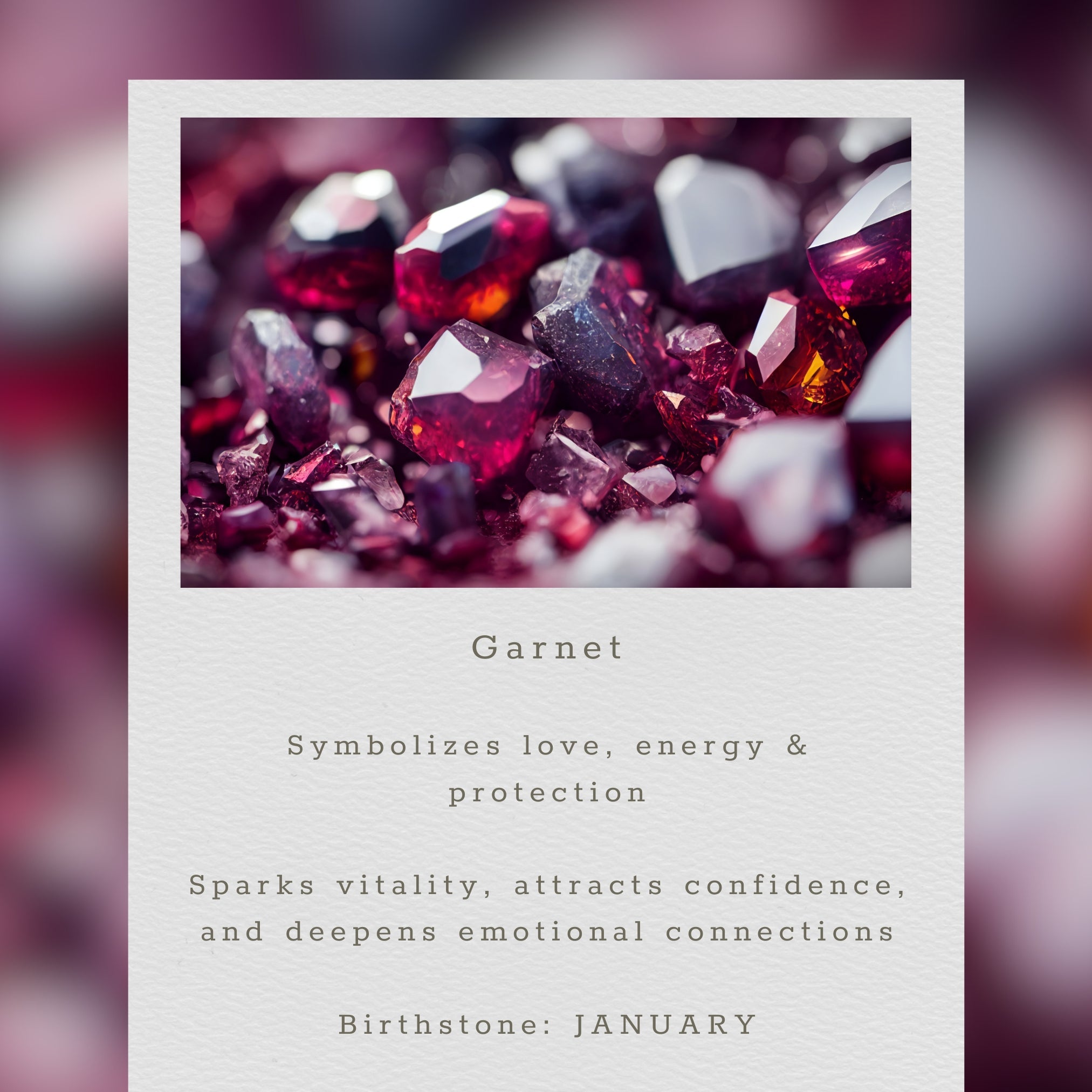 Garnet Pixy Earring