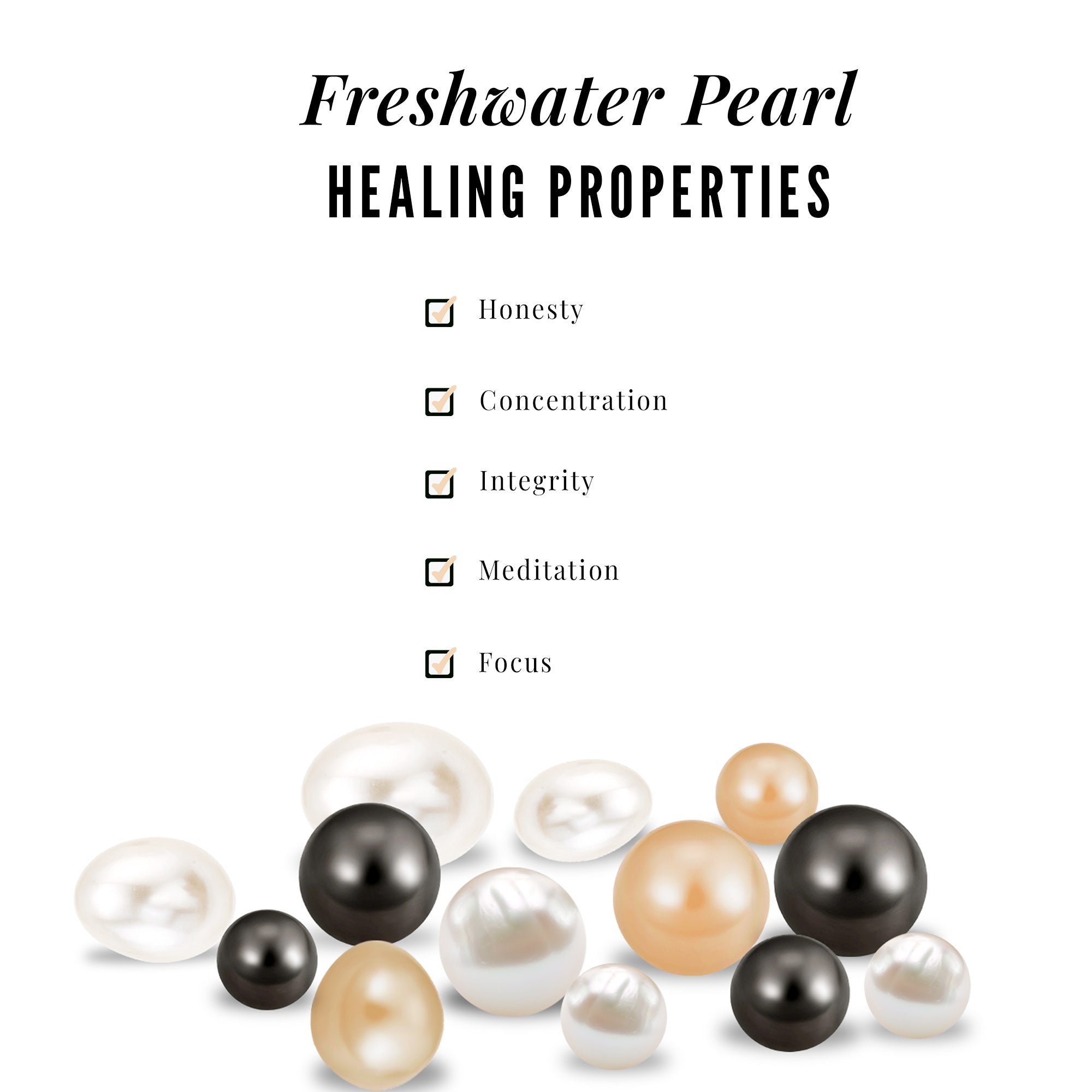 Tiny Black Onyx and Freshwater Pearl Flower Conch Earring