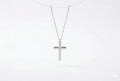 Gold Cross Necklace, 14K Gold Vermeil Over Sterling Silver
