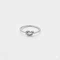 Infinity Knot Promise Ring, 925 Sterling Silver Promise Band Ring
