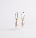 Mother Of Pearl Earrings, 925 Sterling Silver Drop Earrings