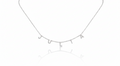 Pave Initial Necklace, CZ Letter Necklace Sterling Silver