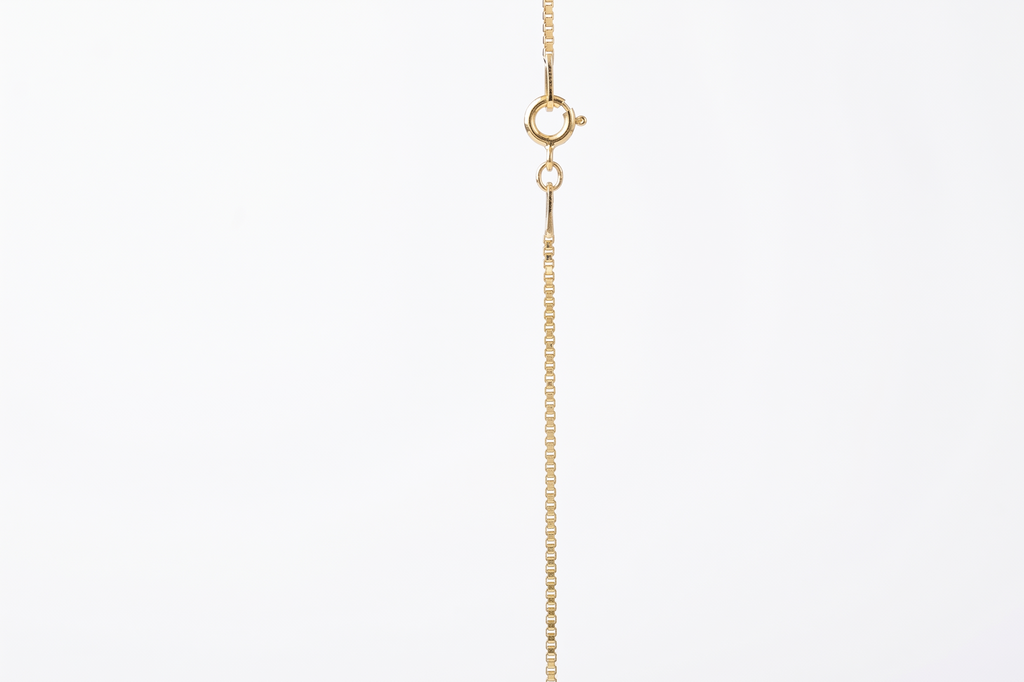 1mm Box Chain Necklace, 925 Sterling Silver Dainty Necklace