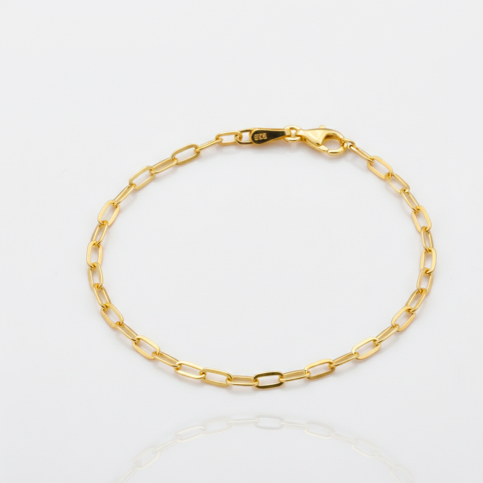 925 Sterling Silver Bracelet, Link Chain