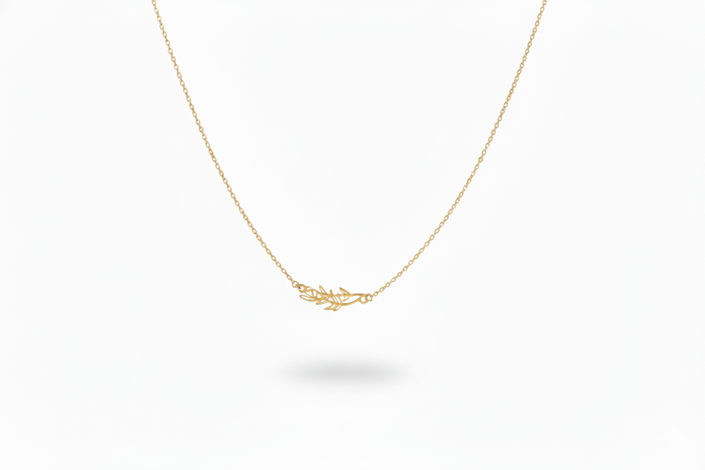 Birth Flower Necklace, Sideways Personalized 925 Sterling Silver