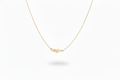 Birth Flower Necklace, Sideways Personalized 925 Sterling Silver