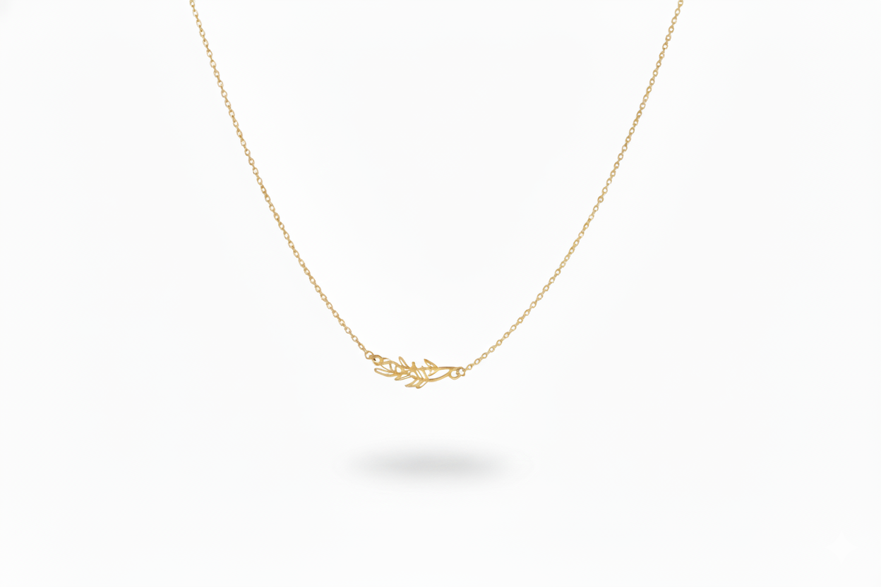 Birth Flower Necklace, Sideways Personalized 925 Sterling Silver