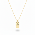Custom Basketball Necklace, Sterling Silver Name & Number Pendant