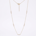 Gold Pearl Choker Necklace, Sterling Silver Vintage Style